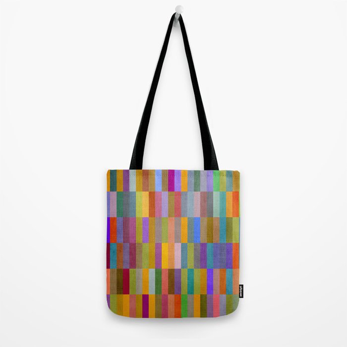 Colorful Mosaic Geometric Klee Tones 01 Tote Bag Gallery Image 2