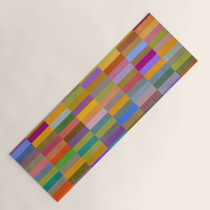 Colorful Mosaic Geometric Klee Tones 01 Yoga Mat Gallery Image 1