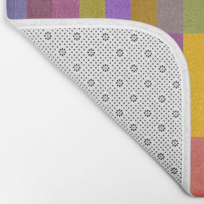 Colorful Mosaic Geometric Klee Tones 01 Bath Mat Gallery Image 2