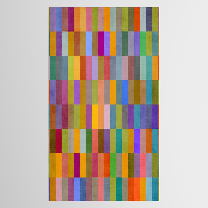 Colorful Mosaic Geometric Klee Tones 01 Tablecloth Gallery Image 2
