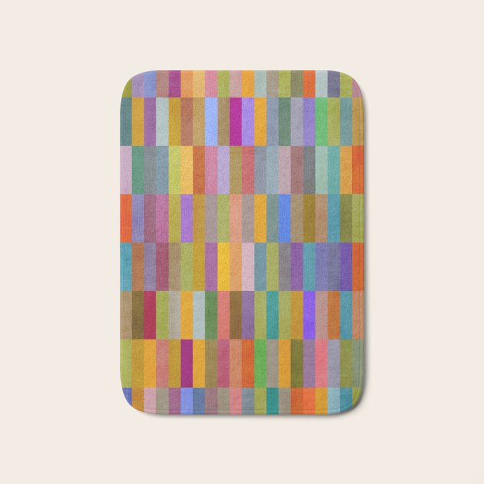 Colorful Mosaic Geometric Klee Tones 01 Bath Mat Gallery Image 1