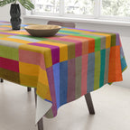 Colorful Mosaic Geometric Klee Tones 01 Tablecloth Gallery Image 3