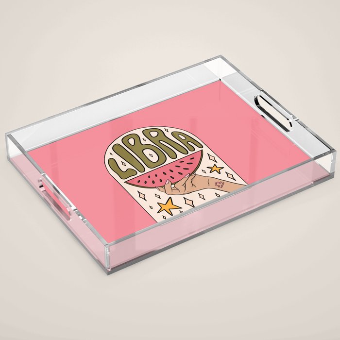 Libra Watermelon Acrylic Tray Gallery Image 1