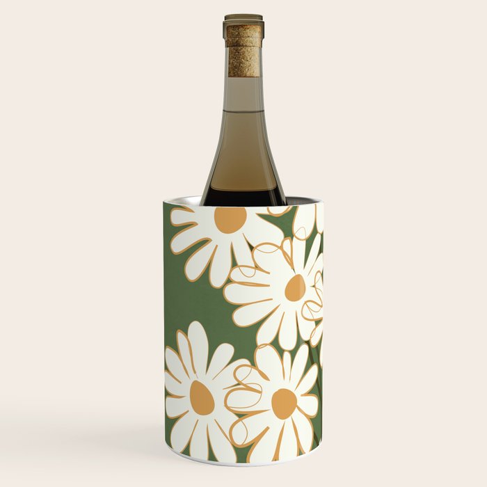 White Daisy Bouquets in Vase 3 Wine Chiller Gallery Image 2