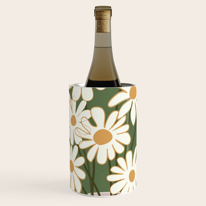 White Daisy Bouquets in Vase 3 Wine Chiller Gallery Image 1