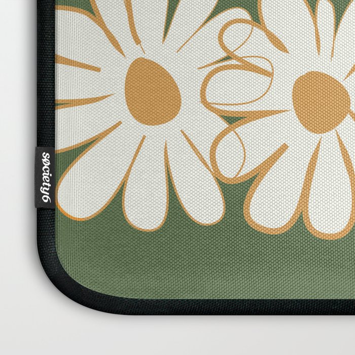 White Daisy Bouquets in Vase 3 Laptop Sleeve Gallery Image 3