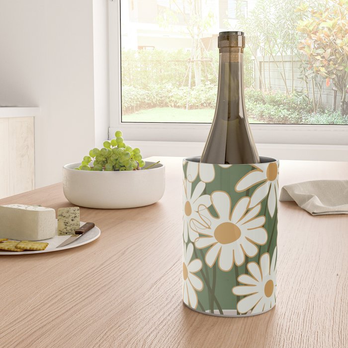 White Daisy Bouquets in Vase 3 Wine Chiller Gallery Image 4