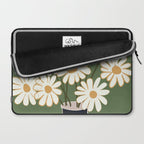 White Daisy Bouquets in Vase 3 Laptop Sleeve Gallery Image 2