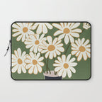 White Daisy Bouquets in Vase 3 Laptop Sleeve Gallery Image 1
