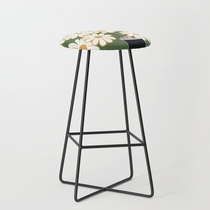 White Daisy Bouquets in Vase 3 Stool Gallery Image 1