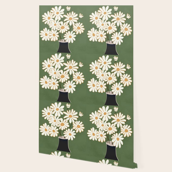 White Daisy Bouquets in Vase 3 Wallpaper Gallery Image 2