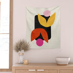 Twin Tulip Wall Tapestry Gallery Image 2