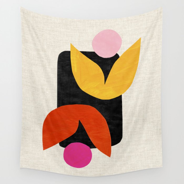Twin Tulip Wall Tapestry Gallery Image 4