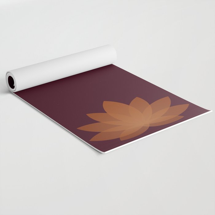 Lotus Flower Minimalism XII Yoga Mat Gallery Image 2