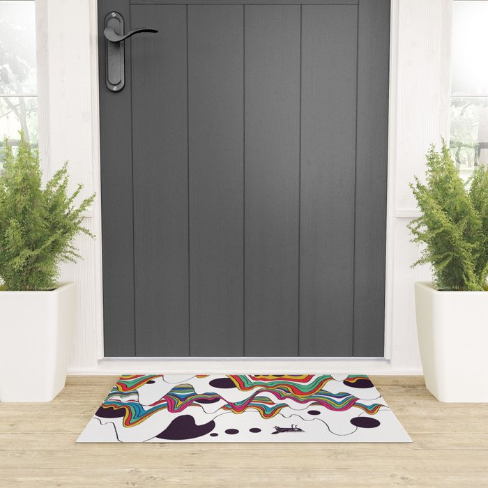 Psychedelic Planet Welcome Mat Gallery Image 3