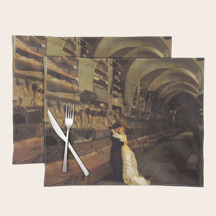  Love and Death Amore e morte - Calcedonio Reina Placemat Gallery Image 1