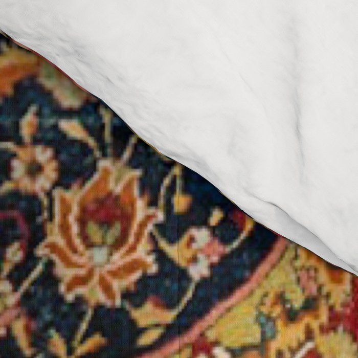 Indian Boho II // 16th Century Distressed Red Green Blue Flowery Colorful Ornate Rug Pattern Comforter Gallery Image 4