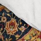 Indian Boho II // 16th Century Distressed Red Green Blue Flowery Colorful Ornate Rug Pattern Comforter Gallery Image 4