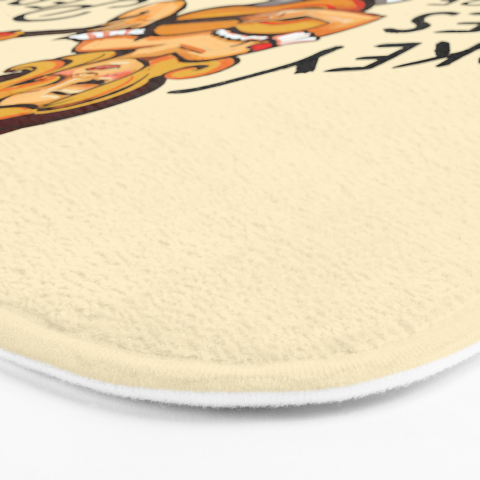 Smokey Eyes Were Her Perfect Disguise Guitar Pinup Girl Bath Mat Gallery Image 3