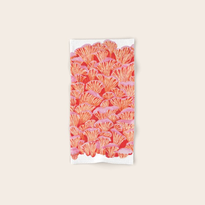 Cyber pink mushrooms Bath Towel Gallery Image 1