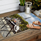 Eiffel Tower Paris Balcony View Outdoor Rug Gallery Image 2
