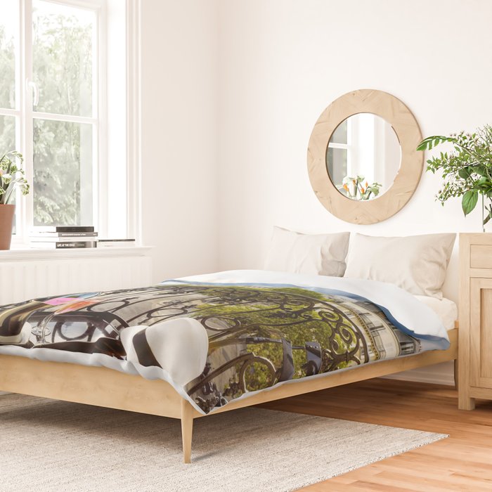 Eiffel Tower Paris Balcony View Duvet Cover Gallery Image 2