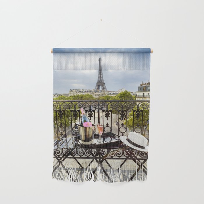 Eiffel Tower Paris Balcony View Wall Hanging Gallery Image 1