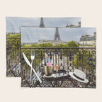 Eiffel Tower Paris Balcony View Placemat Gallery Image 1