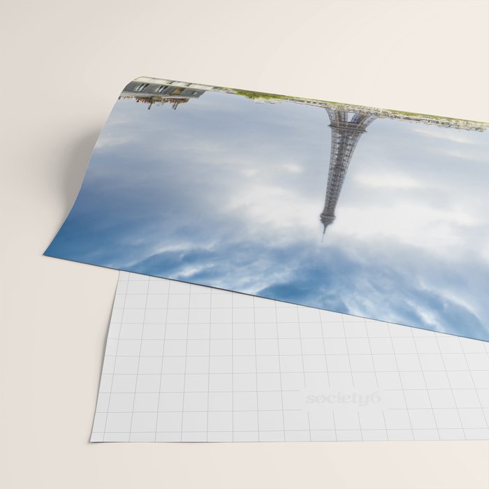 Eiffel Tower Paris Balcony View Wrapping Paper Gallery Image 2