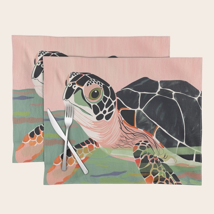 Cute Turtle  Placemat Gallery Image 1