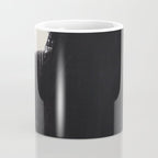 Mid Century Modern Minimalist Abstract Art Brush Strokes Black & White Ink Art Colorfield Coffee Mug Gallery Image 4