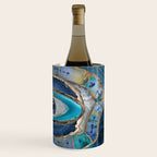 Evil Eye Amulet Agate and gold Wine Chiller Gallery Image 3