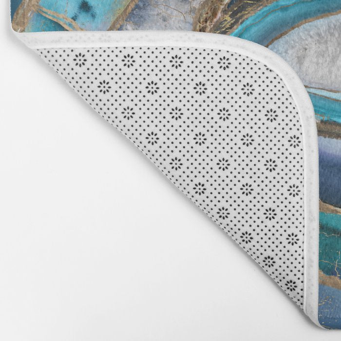 Evil Eye Amulet Agate and gold Bath Mat Gallery Image 2