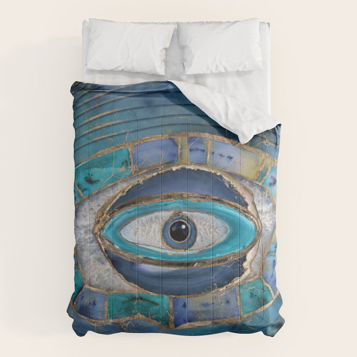 Evil Eye Amulet Agate and gold Comforter Gallery Image 6