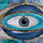 Evil Eye Amulet Agate and gold Coffee Mug Gallery Image 2