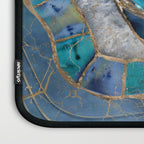 Evil Eye Amulet Agate and gold Laptop Sleeve Gallery Image 3