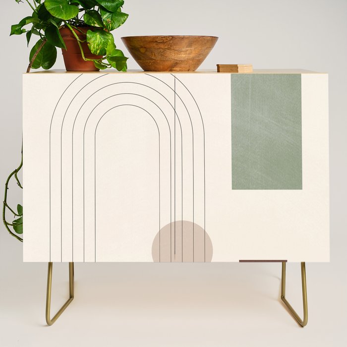 Minimal Geometric Shapes 180 Credenza Gallery Image 1