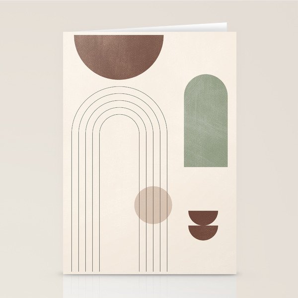 Minimal Geometric Shapes 180 Stationery Card Gallery Image 2