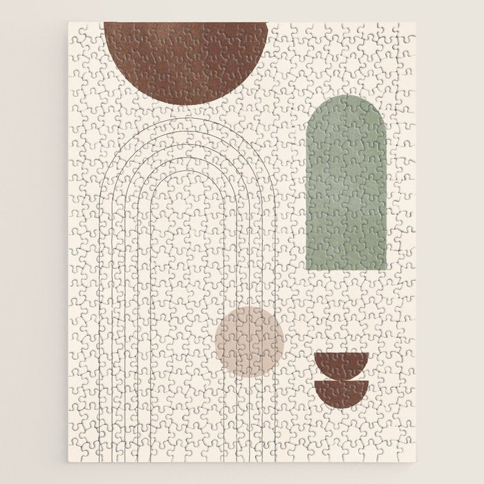 Minimal Geometric Shapes 180 Jigsaw Puzzle Gallery Image 1