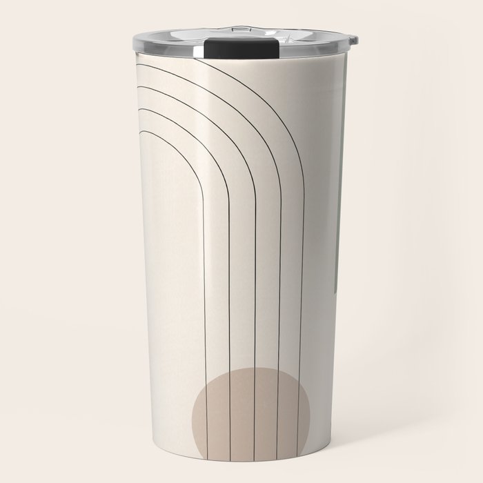 Minimal Geometric Shapes 180 Travel Mug Gallery Image 1