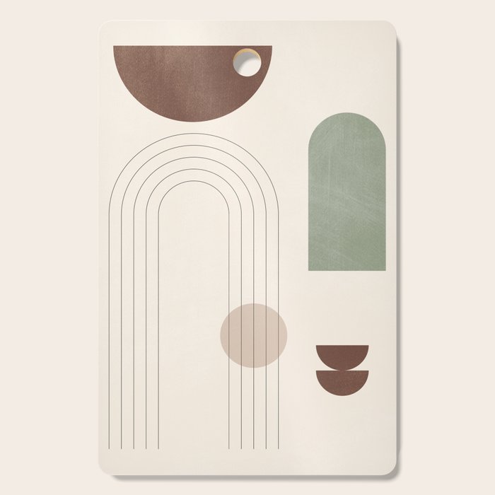 Minimal Geometric Shapes 180 Cutting Board Gallery Image 1