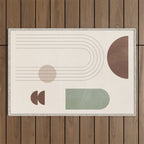 Minimal Geometric Shapes 180 Outdoor Rug Gallery Image 1