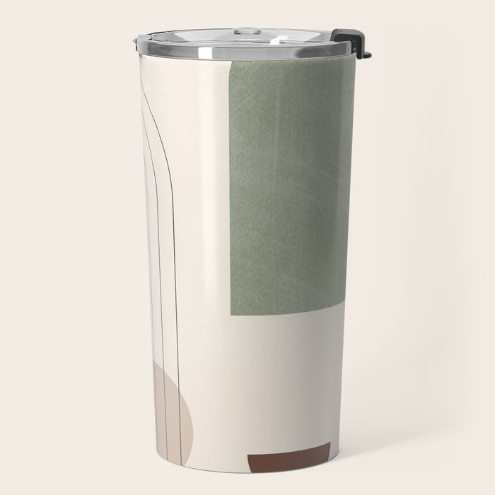 Minimal Geometric Shapes 180 Travel Mug Gallery Image 2