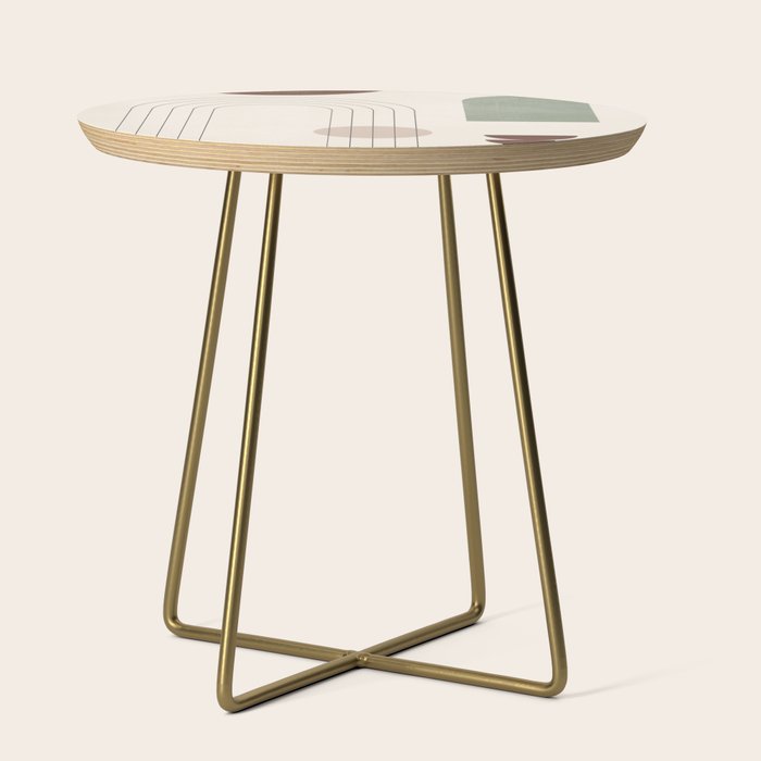 Minimal Geometric Shapes 180 Side Table Gallery Image 1