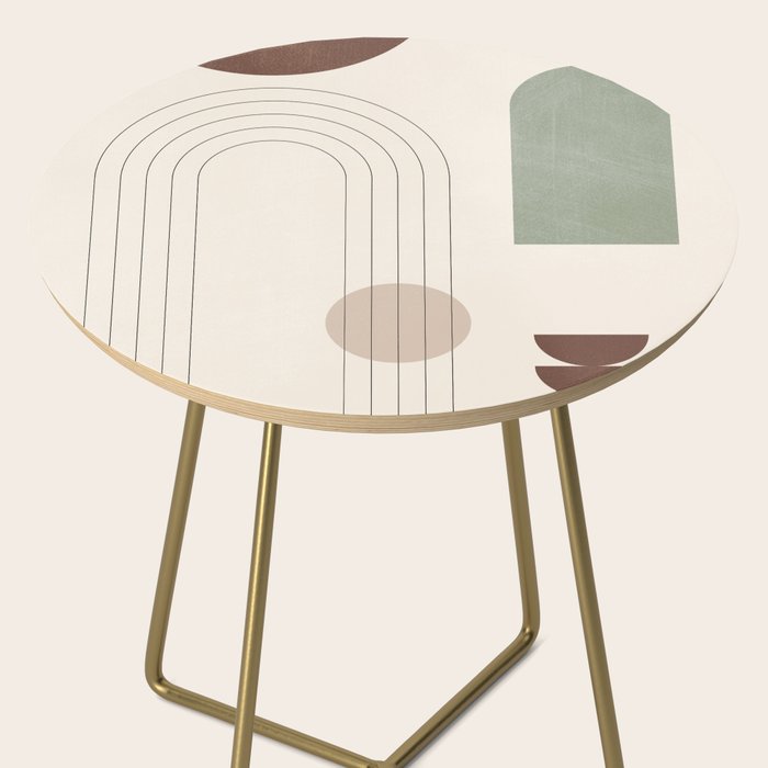Minimal Geometric Shapes 180 Side Table Gallery Image 2