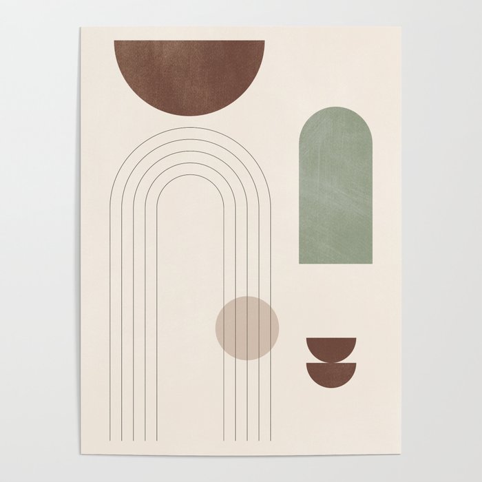 Minimal Geometric Shapes 180 Poster Gallery Image 4