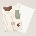 Minimal Geometric Shapes 180 Stationery Card Gallery Image 2