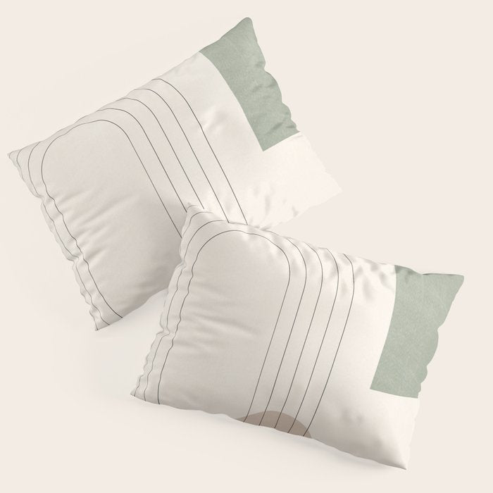 Minimal Geometric Shapes 180 Pillow Sham Gallery Image 3
