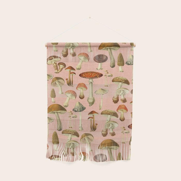 Mushrooms pink Wall Hanging Gallery Image 1
