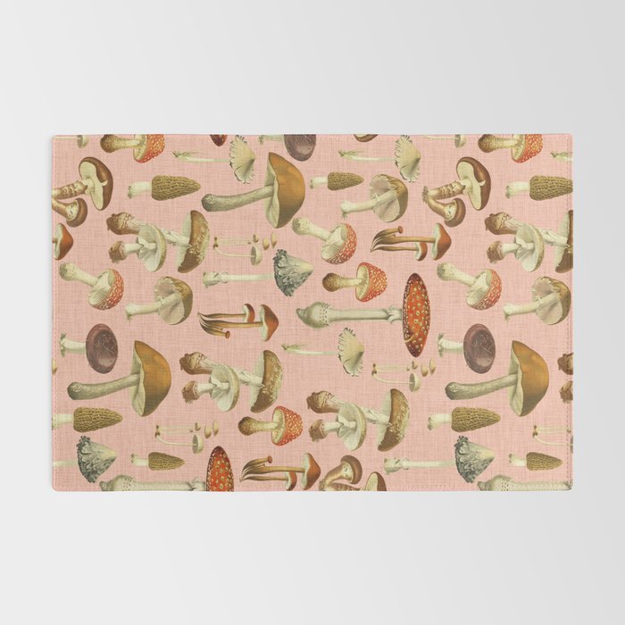 Mushrooms pink Rug Gallery Image 2